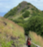 Annette Harris hiking in Saint Lucia