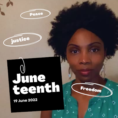 Annette Harris in a Juneteenth June 19, 2022 image