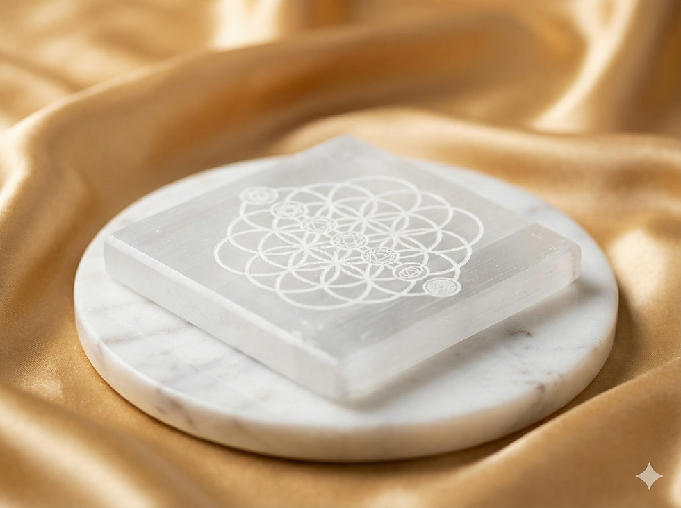 Thumbnail: The Flower of Life Selenite Plate – The Cosmic Blueprint