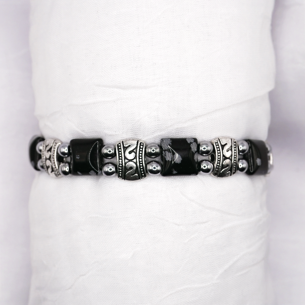 Snowflake Obsidian Square