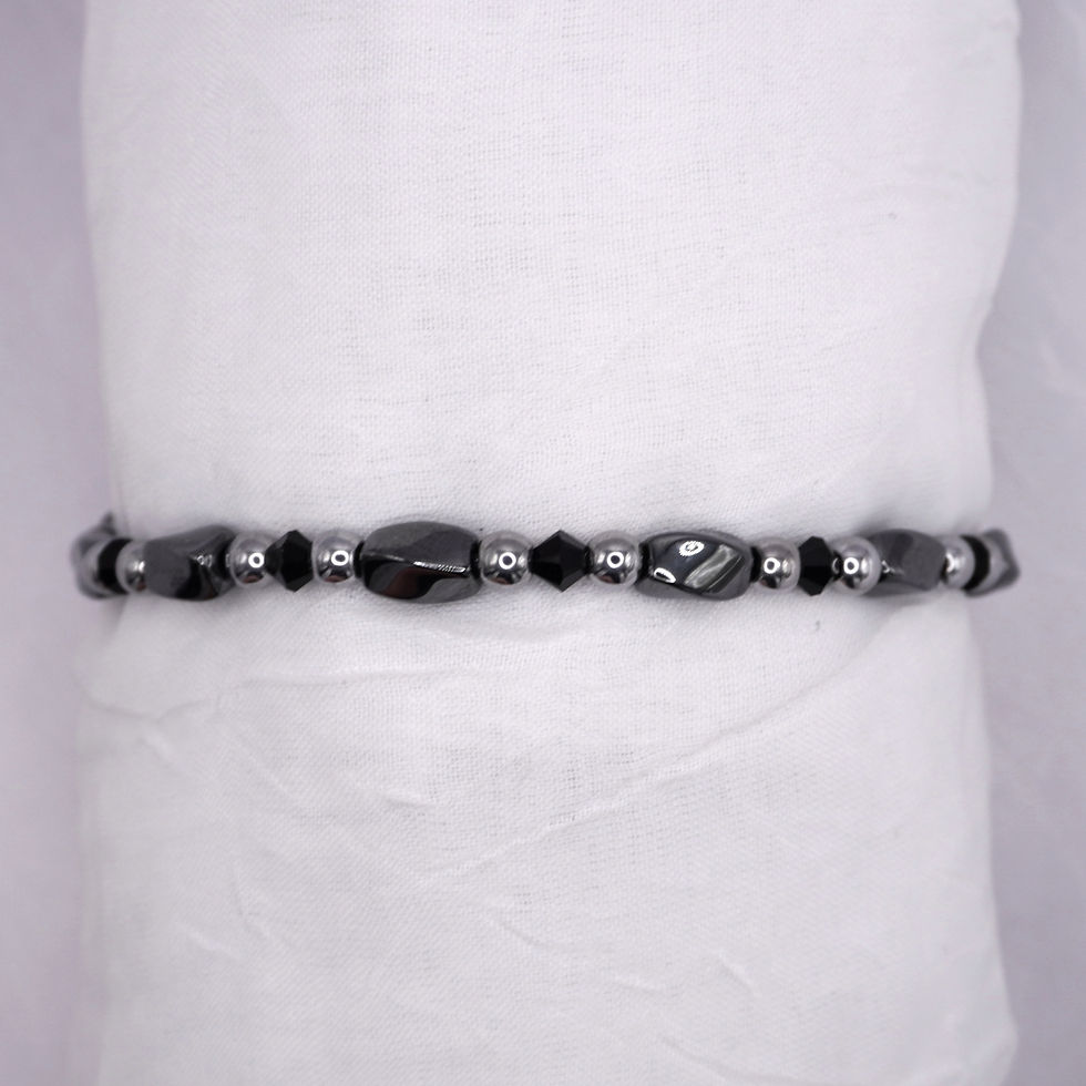 Thumbnail: Hematite Twist with Black Crystal
