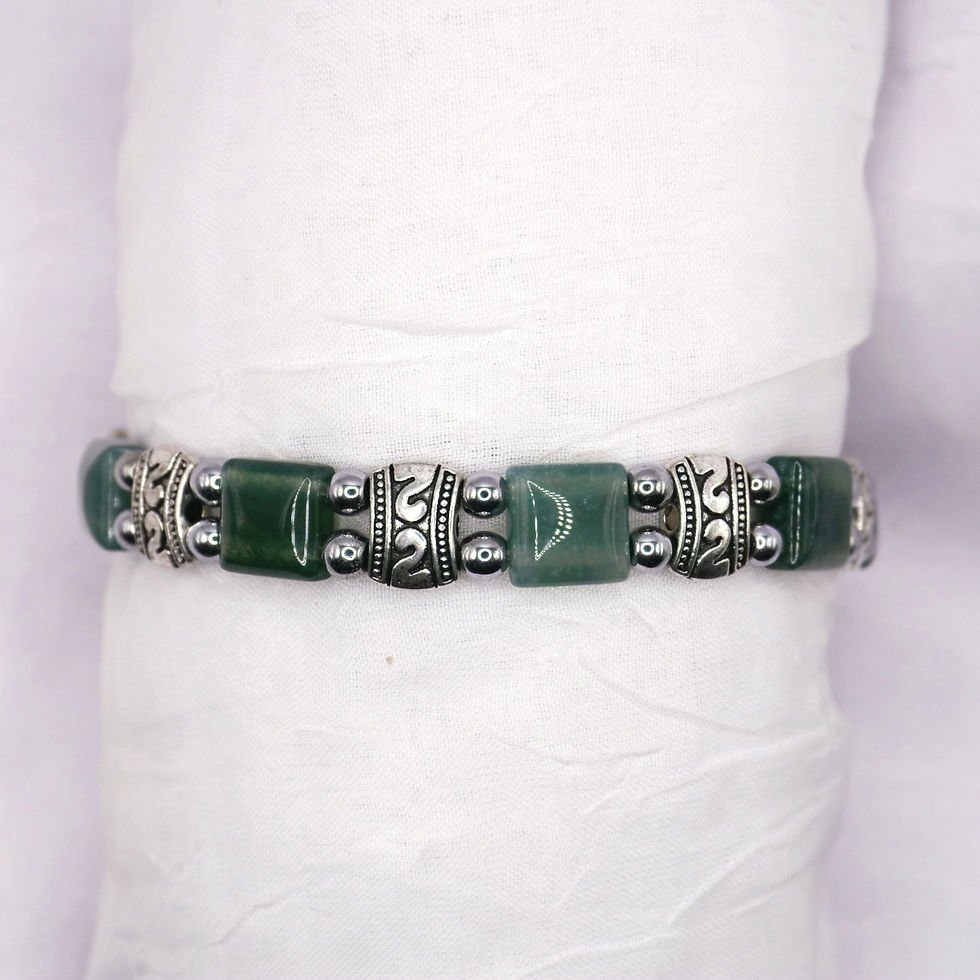 Green Moss Agate Square