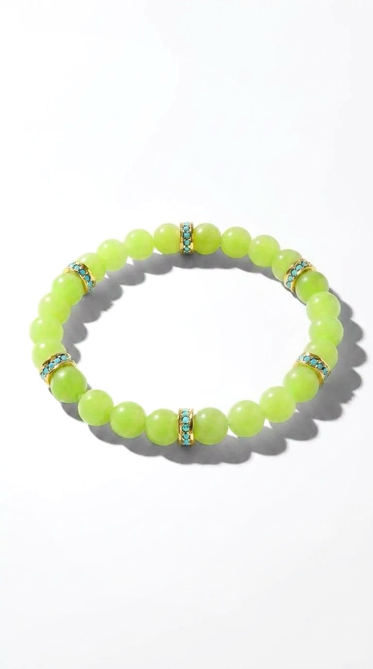 Chartreuse & Turquoise Bracelet