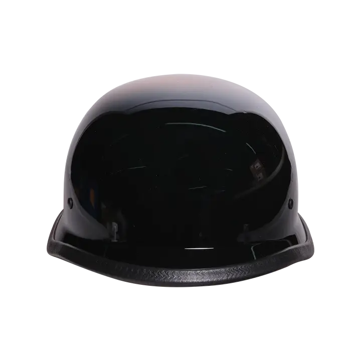 motorcycle helmet german shiny black D.O.T. FMVSS NO.218