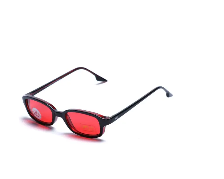 KD's original motorcycle glasses red