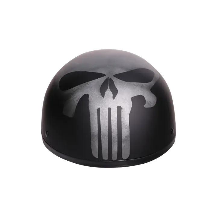 Miniature : beanie motorcycle helmet mat black punisher