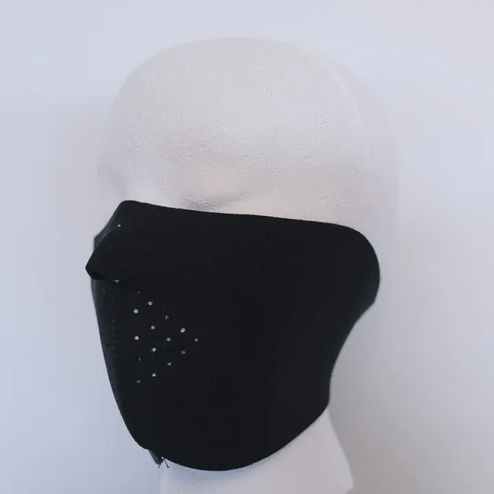 motorcycle mask half face black
