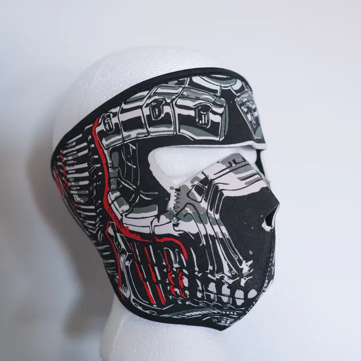 motorcycle mask robot skeleton