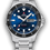 Miniature : Montre Swiss Military, boîtier en acier noir, bracelet en acier gris, cadran noir et bleu, étanche à 200m, 5 ans de garantie.
