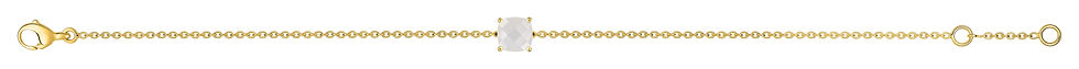 Miniature : Bracelet Joelli or jaune 750 et pierre de lune
