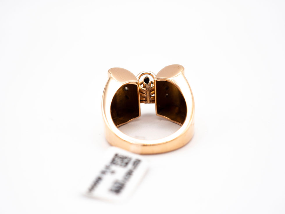 Miniature : Bague tank en Or