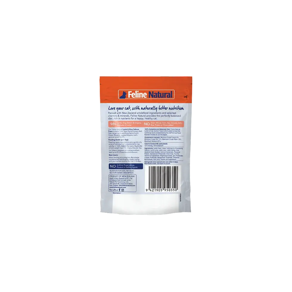 Thumbnail: Feline Natural Lamb & King Salmon Feast Pouch Cat Food