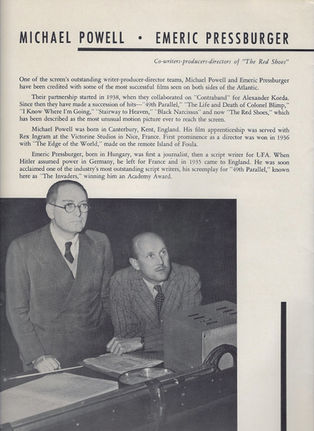 The Red Shoes film programme (page 17)