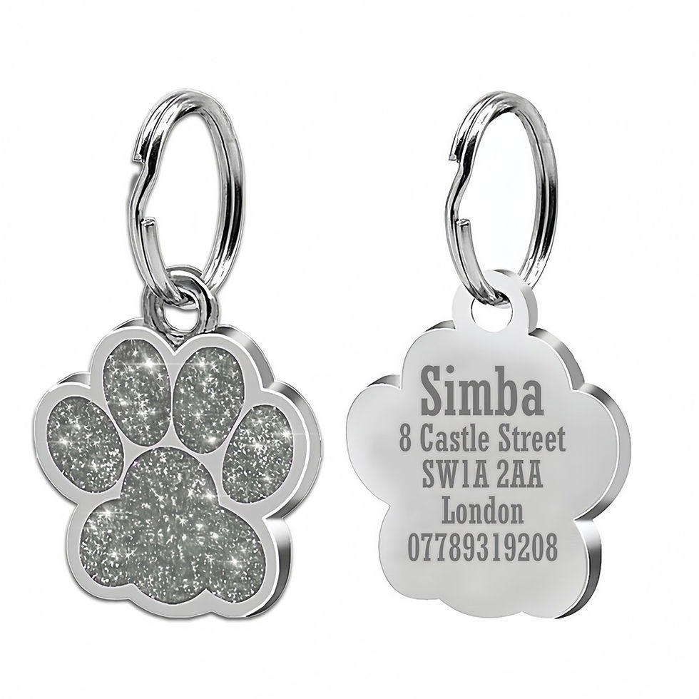 Thumbnail: Sparkly Paw – Personalised Dog Tag