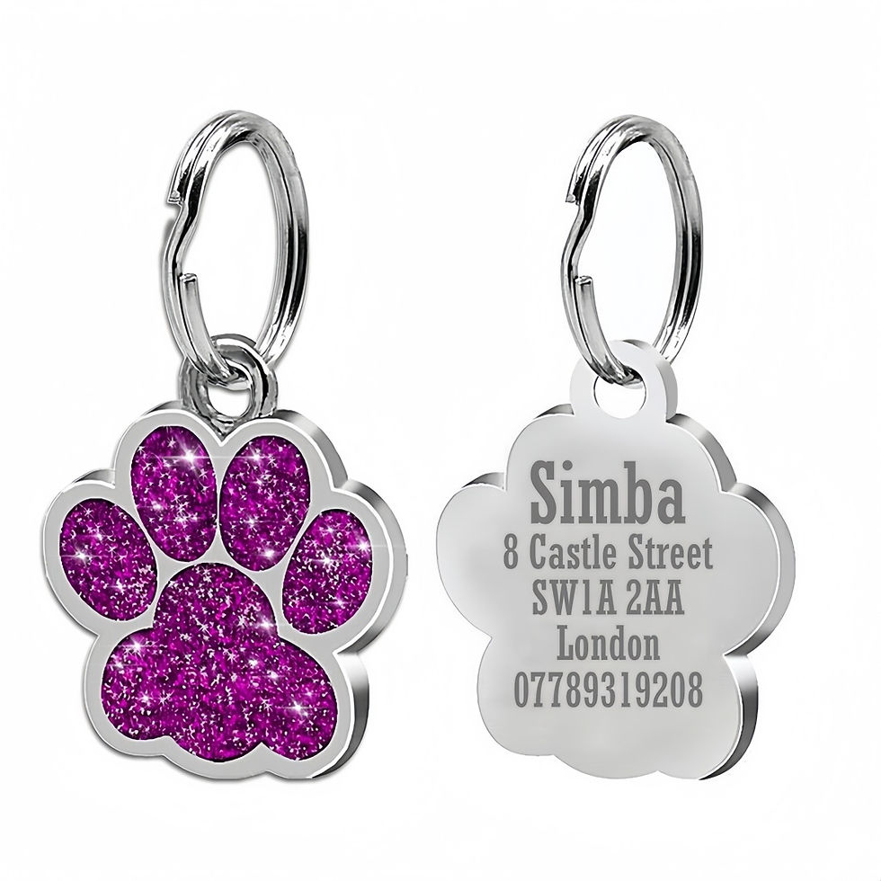 Thumbnail: Sparkly Paw – Personalised Dog Tag