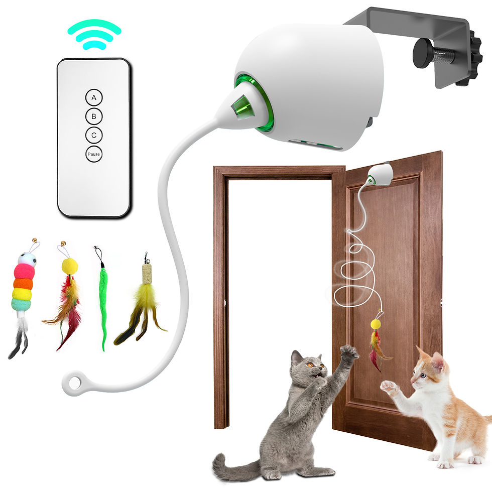 Thumbnail: INKZOO Cat Toys, Interactive Cat Toys for Indoor Cats,  Smart Interactive Kitten