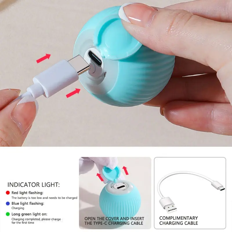 Thumbnail: Cat Interactive Ball Smart Cat Toys Electronic Interactive Cat Toy Indoor Automa