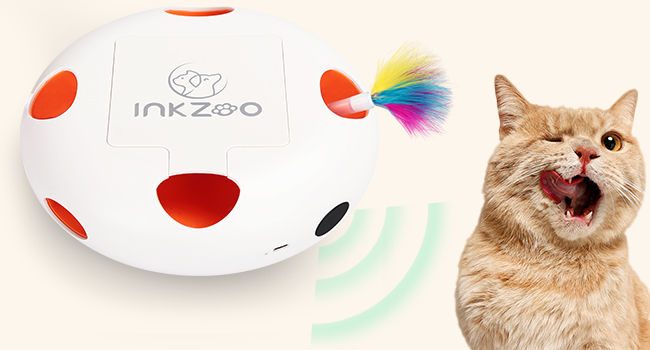Thumbnail: INKZOO Cat Toys, Interactive Cat Toys for Indoor Cats,  Smart Interactive Kitten