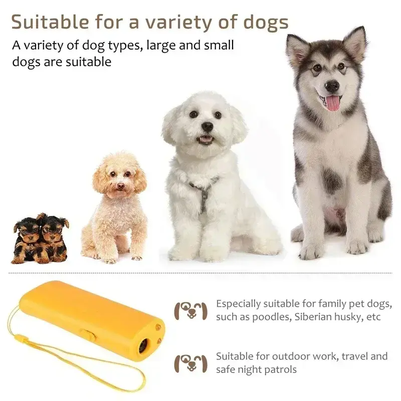 Thumbnail: Anti Barking Stop Bark Training Device Pet Dog Repeller Trainer LED Ultrasonic 3