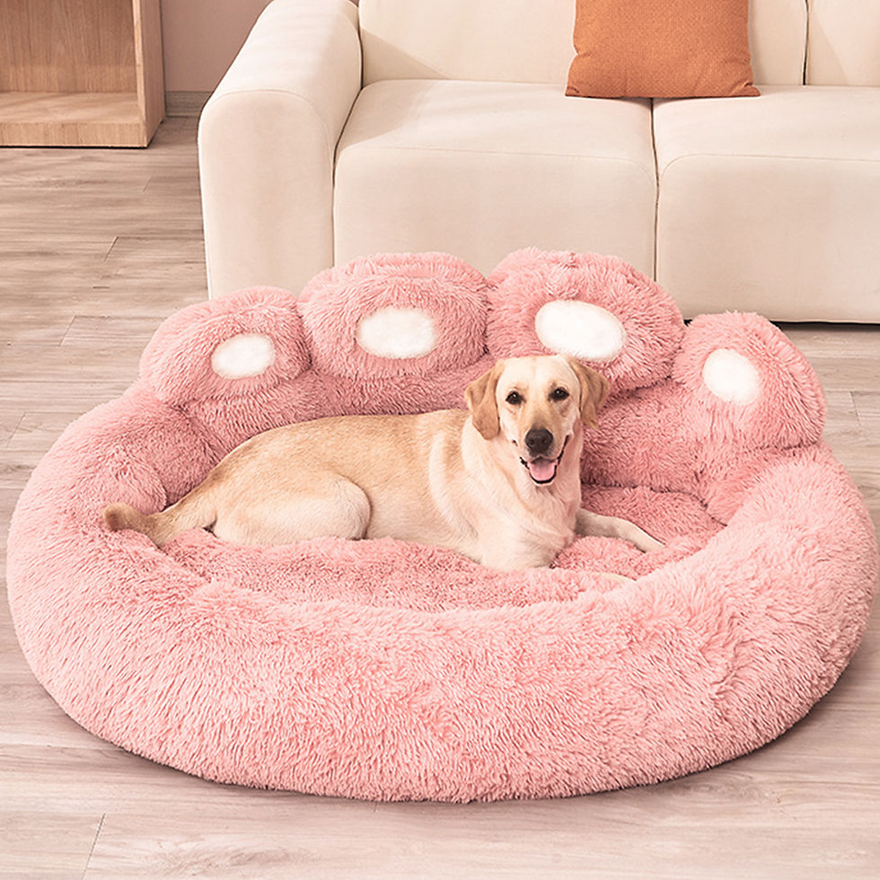 Thumbnail: Fluffy Dog Bed Winter Warm Large Pet Products Small Sofa Baskets Pets Kennel Mat
