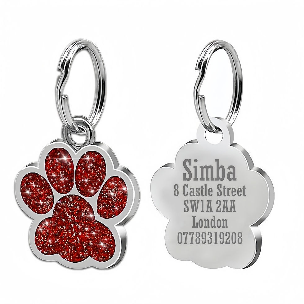 Thumbnail: Sparkly Paw – Personalised Dog Tag