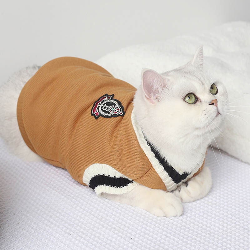 Thumbnail: The CLUB-Cat Dog Sweater Pullover Winter Pet Clothes for Small.