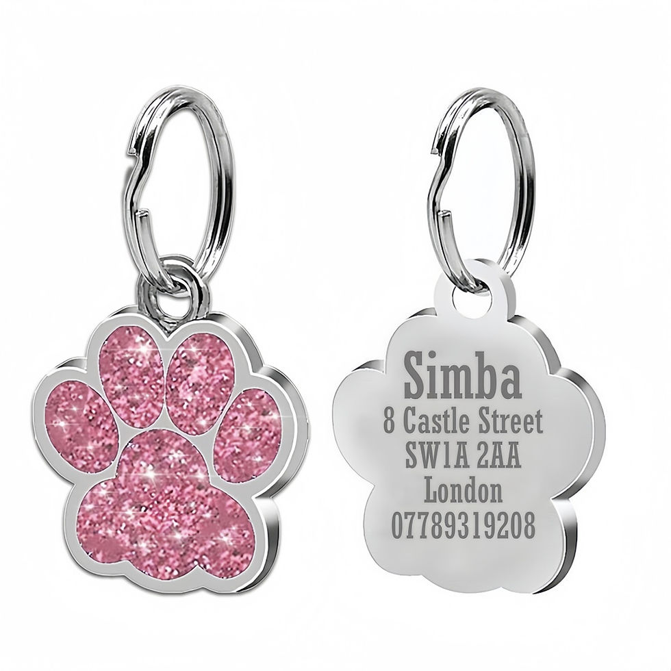 Thumbnail: Sparkly Paw – Personalised Dog Tag