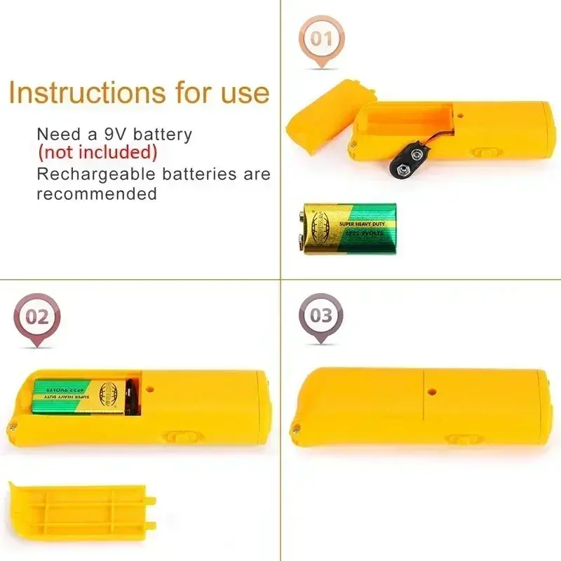 Thumbnail: Anti Barking Stop Bark Training Device Pet Dog Repeller Trainer LED Ultrasonic 3