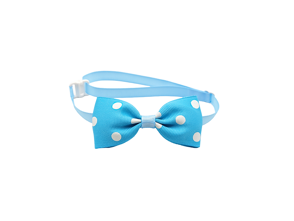 Thumbnail: 10pcs Ribbon Bow Ties For Dogs Adjustable Neck Tie For Cat Dots Pattern Pet Groo
