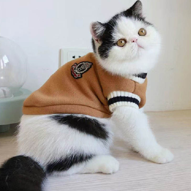 Thumbnail: The CLUB-Cat Dog Sweater Pullover Winter Pet Clothes for Small.