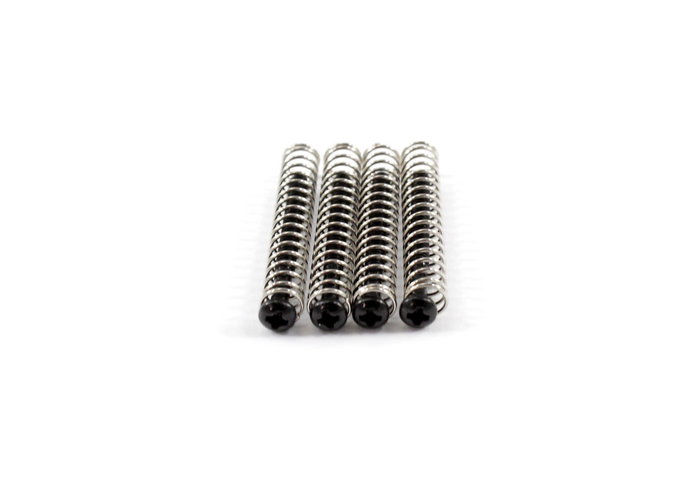 Thumbnail: Humbucker Mounting Screws & Springs Set - Black