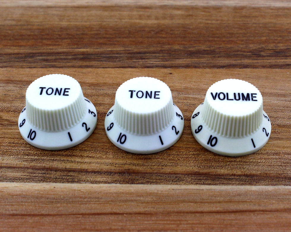 Thumbnail: Knobs for Strats 1 Vol 2 Tone Set | 18 or 24 Spline - Mint