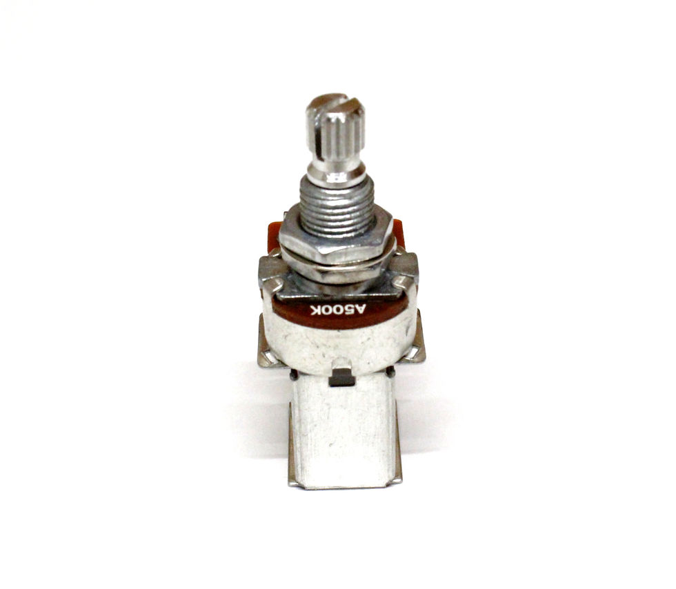 Thumbnail: Alpha A500K Short Shaft 3/8"x 5/16" DPDT Push Pull Pot 18 Spline - Metric