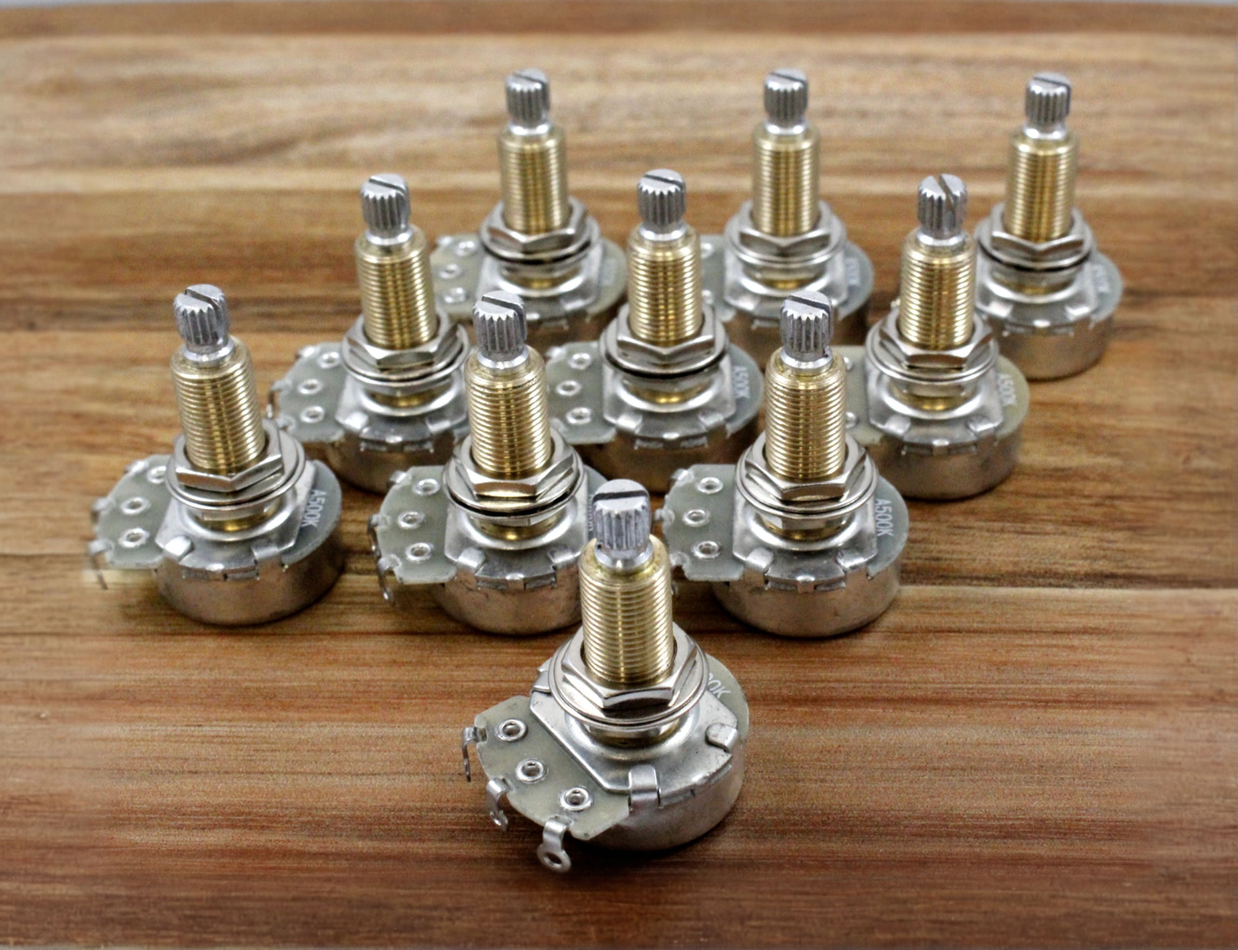 10x Alpha A500k Long Shaft 3/4" x 3/8" (Imperial Thread) Split Shaft 18 Spli