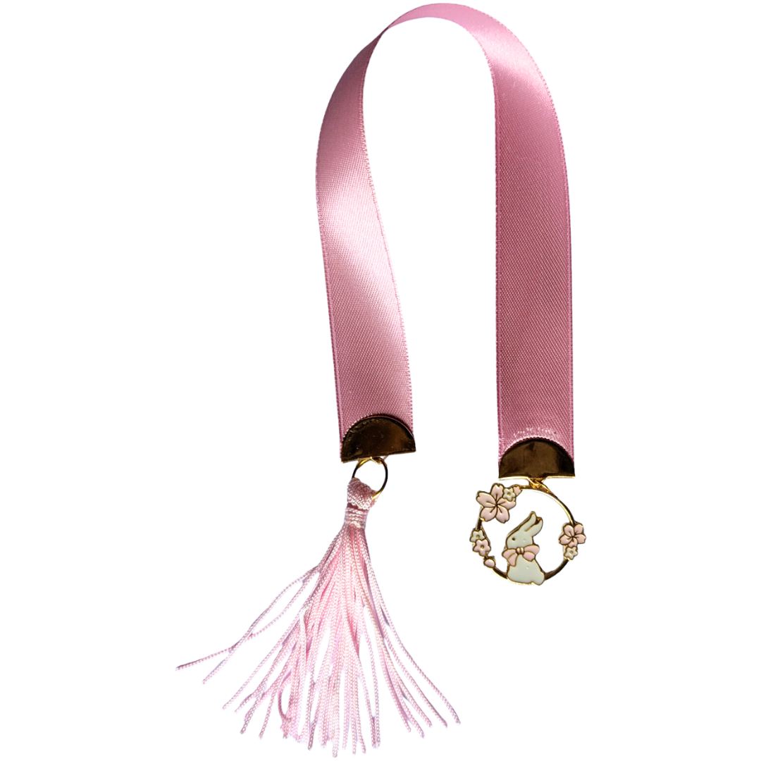 Bunny Blossom Ribbon Bookmark