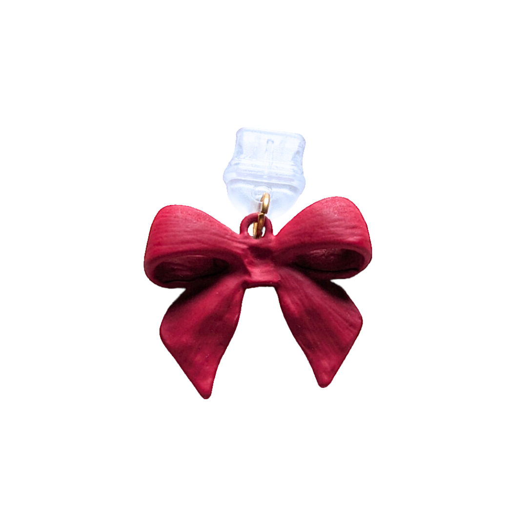 Red Bow Kindle and Phone Charm