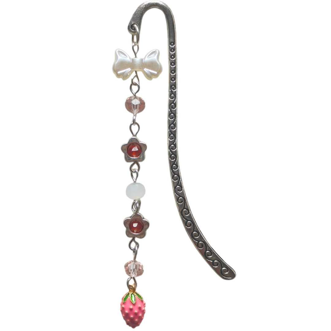 Strawberry Belle Metal Bookmark