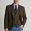 Thumbnail: Dumfries Brown Herringbone Harris Tweed Jacket