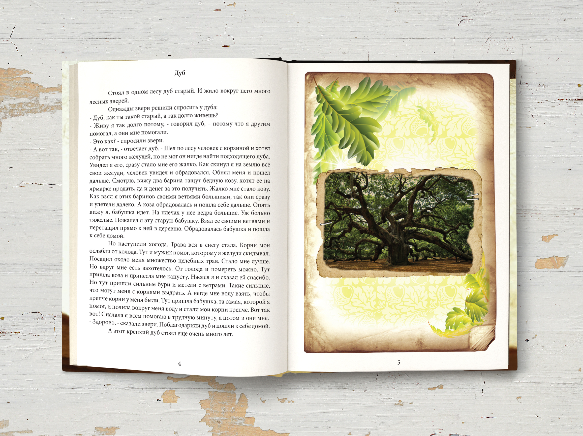 Верстка разворота книги