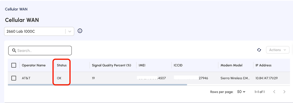 Check Cellular WAN Status