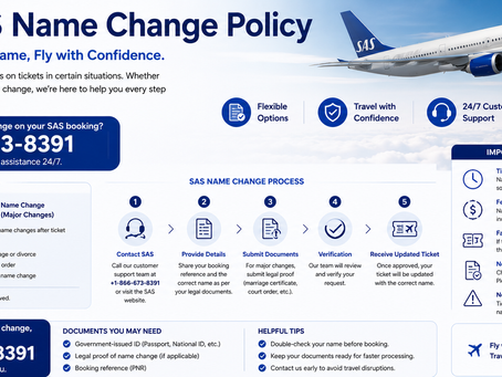 How to Correct a Name on SAS Airlines Ticket Before Flight in 2026