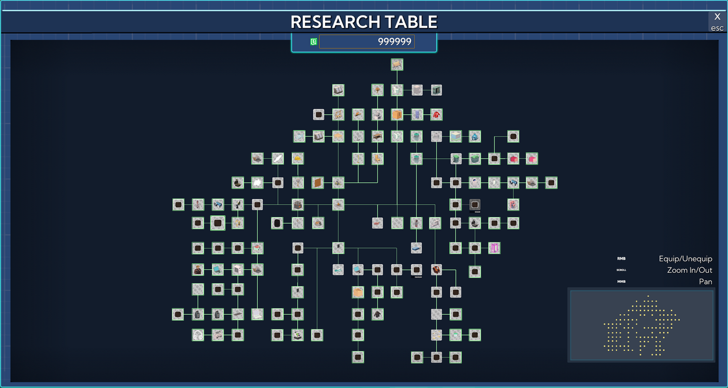 Rocco Research Table  In-Game 