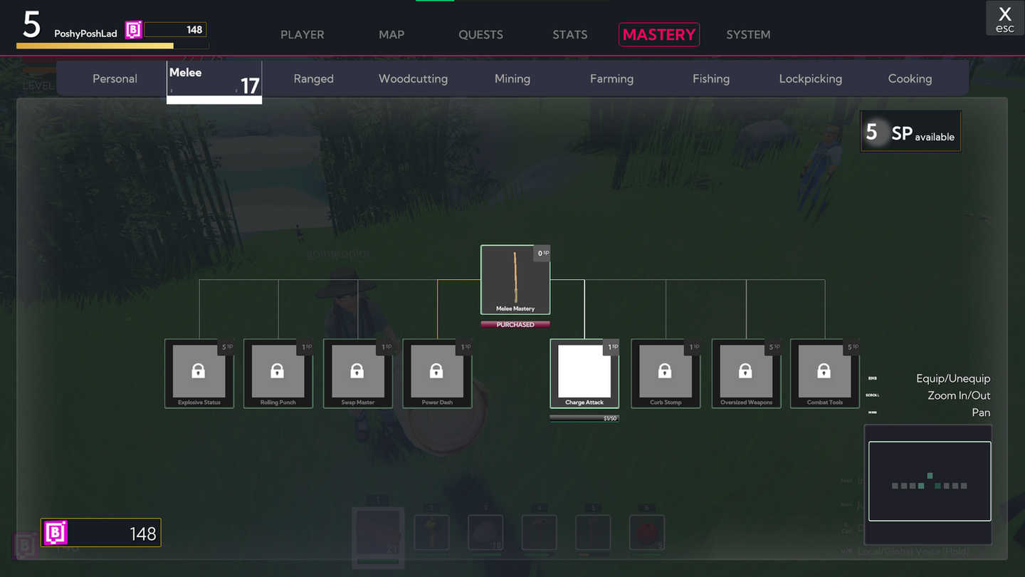 Rocco Personal Masteries Melee  In-Game 