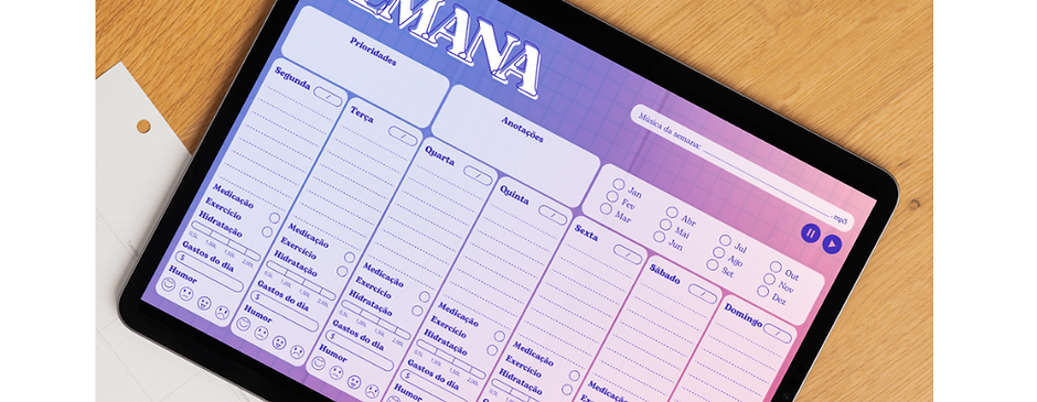 Combo 2026 (Planner Diário + Calendário + Controle Financeiro + Brindes)