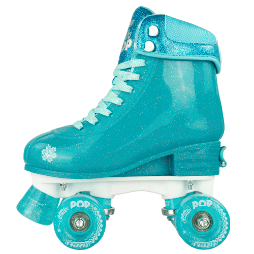 Glitter Pop Roller Skates Teal Epic Skate Rink