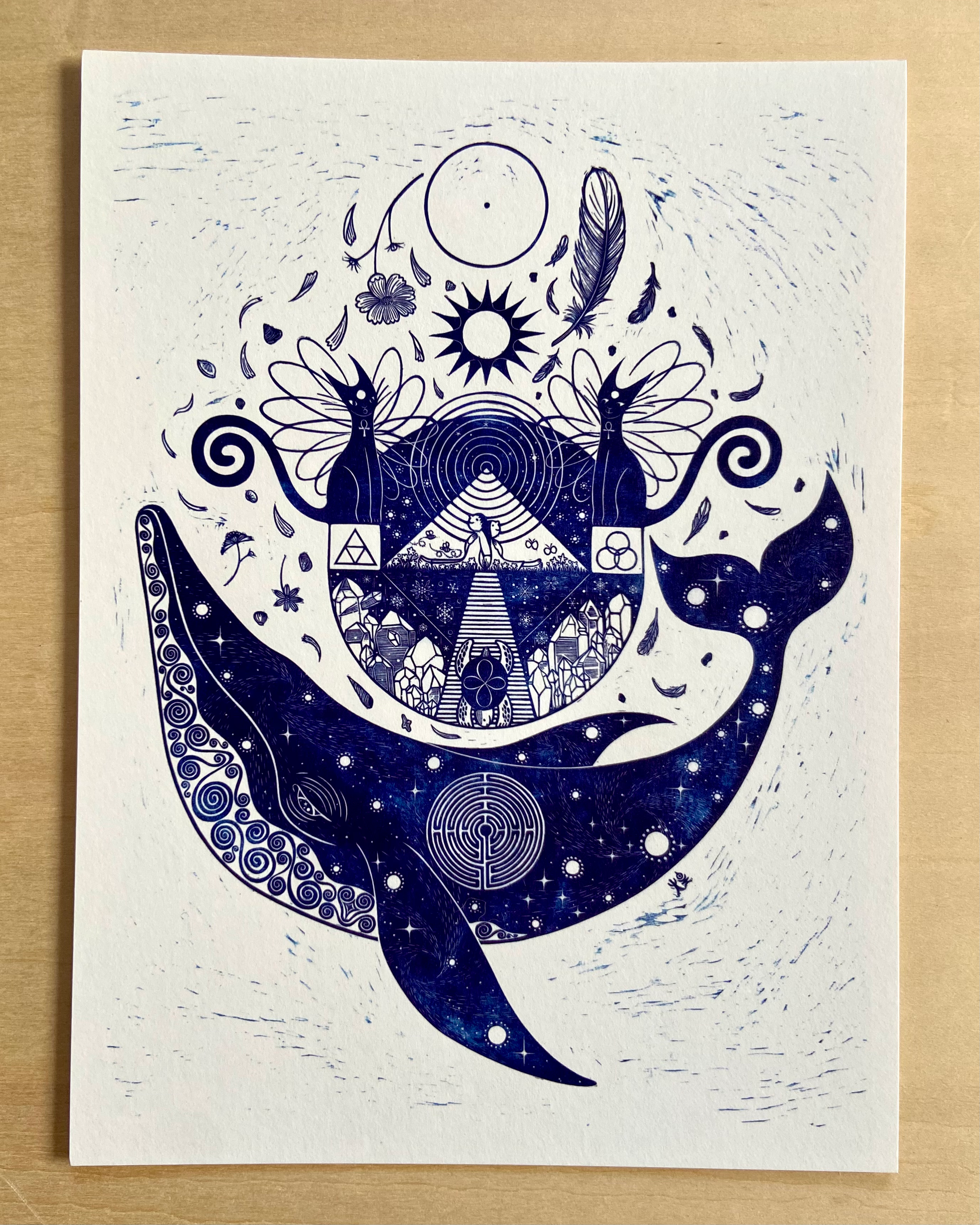 大きめカード『宇宙図書館』