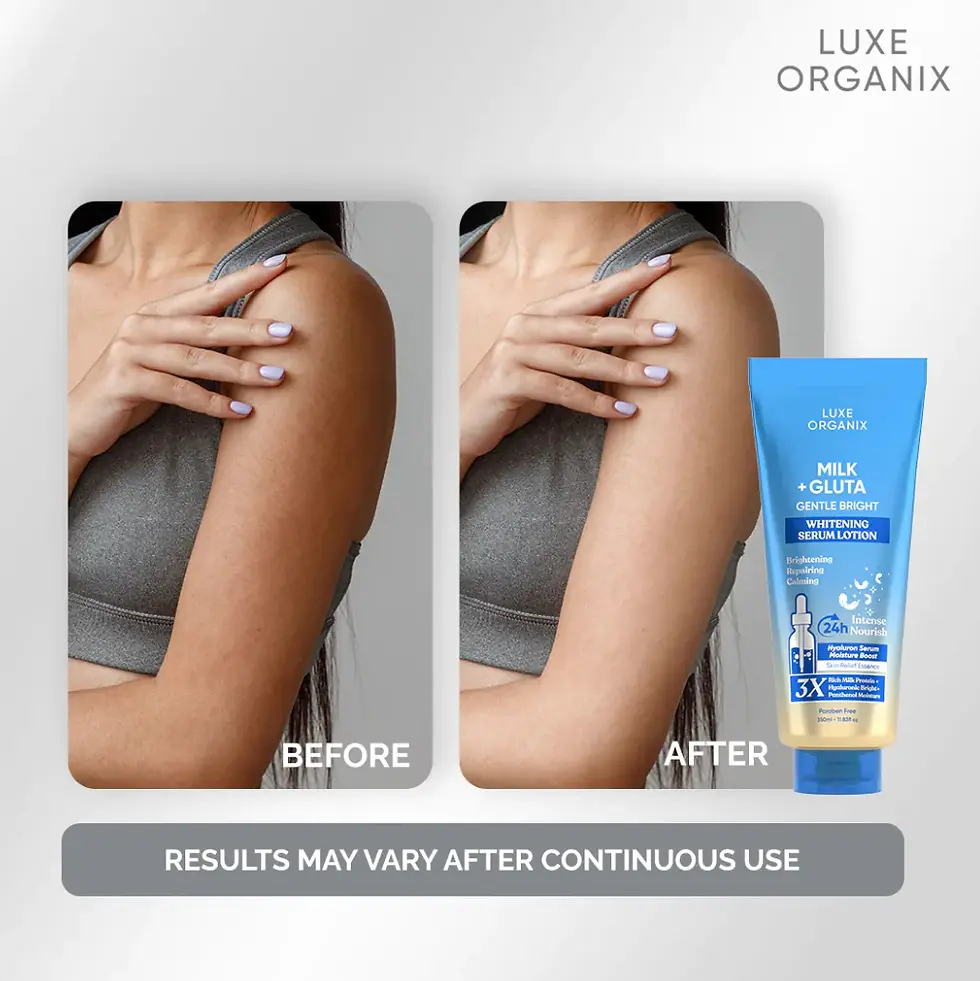 Thumbnail: Luxe Organix Milk + Gluta Gentle Bright Whitening Serum Lotion (350ml)