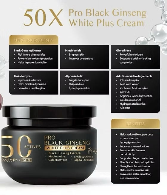 Thumbnail: Jennie Moon Pro Black Ginseng White Plus Cream 250ml