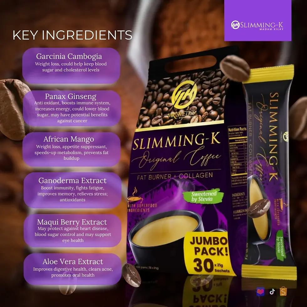 Thumbnail: Slimming K Coffee Jumbo Pack (30pcs x 21g)