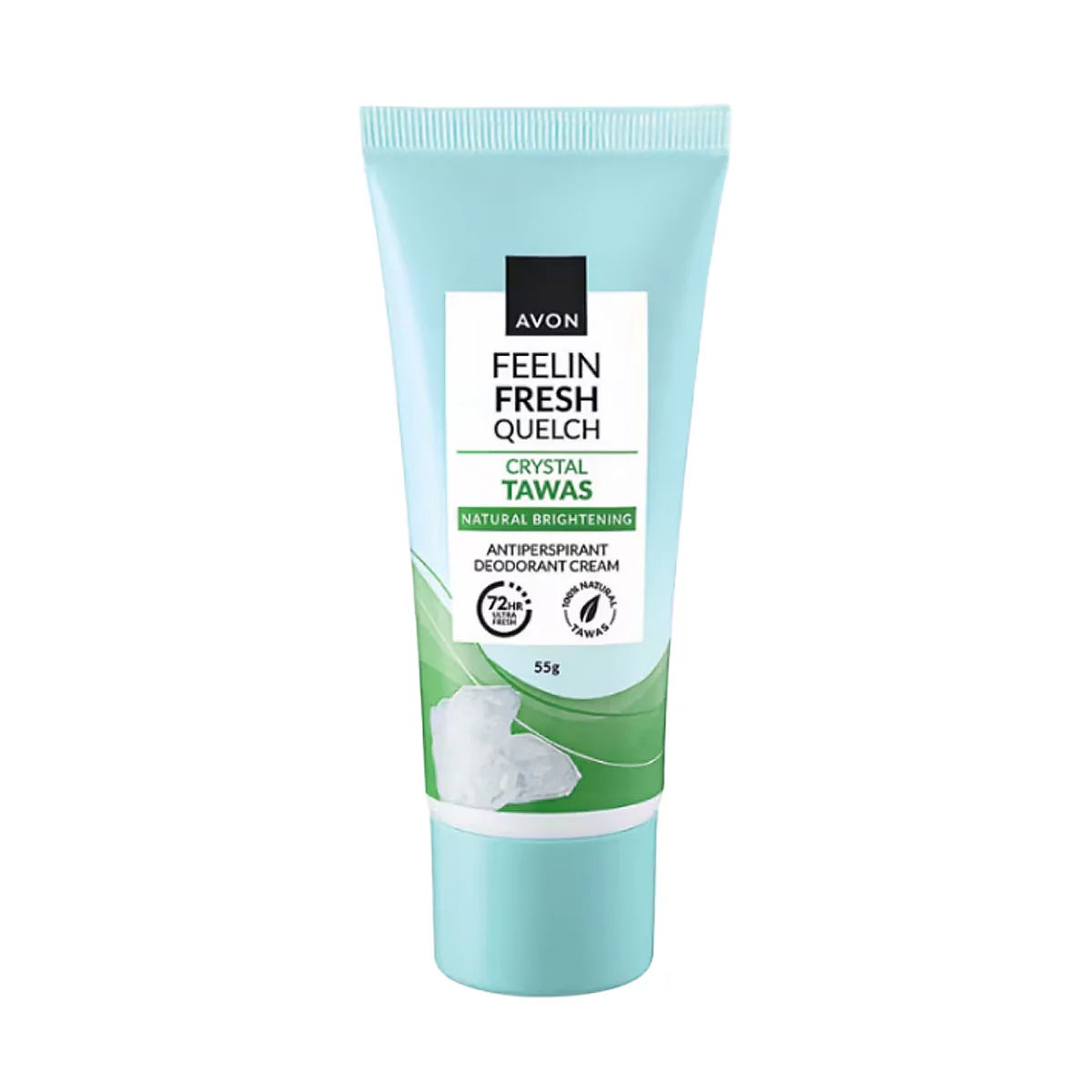 Avon Feelin Fresh Quelch Crystal Tawas Anti-Perspirant Deodorant Cream 55g